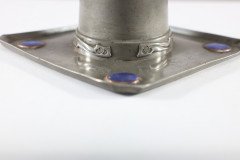Liberty & Co., An Arts & Crafts Pewter Inkwell with Violet Enamel Decoration - Thumbnail 12