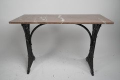 Pair Aesthetic Movement Cast Iron Garden Tables in The Manner of Thomas Jeckyll - Thumbnail 2