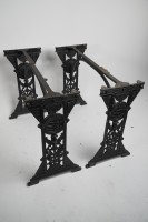 Pair Aesthetic Movement Cast Iron Garden Tables in The Manner of Thomas Jeckyll - Thumbnail 16