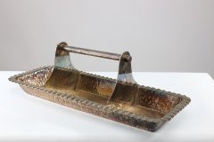 Hukin & Heath – Aesthetic Movement Oblong Electro-Plated Serving Tray - Thumbnail 2