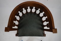 An Arts and Crafts Oak Armchair with Stylized Floral Upright Decoration - Thumbnail 9
