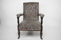 H. W. Batley Attri, Jas Shoolbred an Aesthetic Movement Mahogany Armchair. - Thumbnail 2