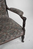 H. W. Batley Attri, Jas Shoolbred an Aesthetic Movement Mahogany Armchair. - Thumbnail 12