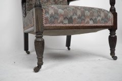 H. W. Batley Attri, Jas Shoolbred an Aesthetic Movement Mahogany Armchair. - Thumbnail 13