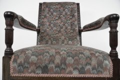 H. W. Batley Attri, Jas Shoolbred an Aesthetic Movement Mahogany Armchair. - Thumbnail 8