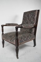 H. W. Batley Attri, Jas Shoolbred an Aesthetic Movement Mahogany Armchair. - Thumbnail 3