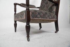 H. W. Batley Attri, Jas Shoolbred an Aesthetic Movement Mahogany Armchair. - Thumbnail 14