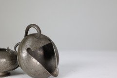Liberty and Co. an English Pewter 0966 Arts and Crafts Milk and Sugar Bowl - Thumbnail 7