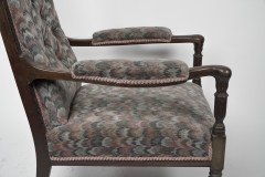 H. W. Batley Attri, Jas Shoolbred an Aesthetic Movement Mahogany Armchair. - Thumbnail 10