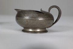 Liberty and Co. an English Pewter 0966 Arts and Crafts Milk and Sugar Bowl - Thumbnail 8