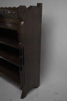 Pugin, Gothic Revival Bookcase with Carved Florets, Acorns & Oak Leaf Decoration - Thumbnail 2
