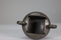 Liberty and Co. an English Pewter 0966 Arts and Crafts Milk and Sugar Bowl - Thumbnail 9