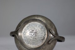Liberty and Co. an English Pewter 0966 Arts and Crafts Milk and Sugar Bowl - Thumbnail 11
