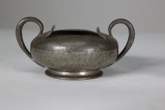 Liberty and Co. an English Pewter 0966 Arts and Crafts Milk and Sugar Bowl - Thumbnail 16
