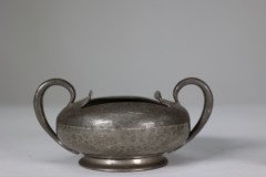 Liberty and Co. an English Pewter 0966 Arts and Crafts Milk and Sugar Bowl - Thumbnail 17