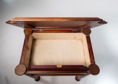Liberty and Co (attributed). a Glasgow School Walnut Piano Stool with Storage under the Seat - Thumbnail 21