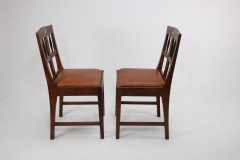 Pair of Secessionist Style Oak Side Chairs with Ebonized Spindles - Thumbnail 2