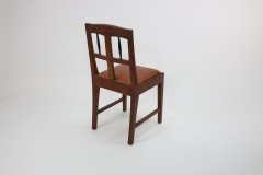 Pair of Secessionist Style Oak Side Chairs with Ebonized Spindles - Thumbnail 6