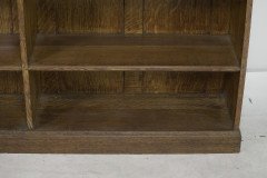 Liberty & Co. Arts & Crafts Oak Bookcase Stain Glass and Copper Hinges & Handles - Thumbnail 16