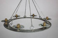 An Arts and Crafts, Cotswold School. Hand Wrought Spherical Chandelier - Thumbnail 2
