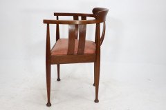 William Birch (probably). an Arts and Crafts Walnut Armchair - Thumbnail 3