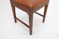 Pair of Secessionist Style Oak Side Chairs with Ebonized Spindles - Thumbnail 13