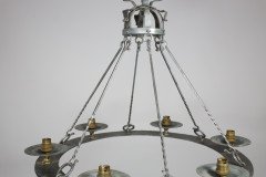 An Arts and Crafts, Cotswold School. Hand Wrought Spherical Chandelier - Thumbnail 3