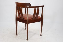 William Birch (probably). an Arts and Crafts Walnut Armchair - Thumbnail 5