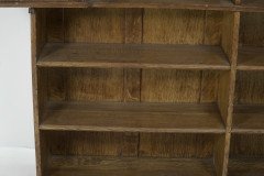 Liberty & Co. Arts & Crafts Oak Bookcase Stain Glass and Copper Hinges & Handles - Thumbnail 20