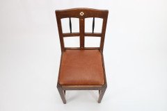 Pair of Secessionist Style Oak Side Chairs with Ebonized Spindles - Thumbnail 16