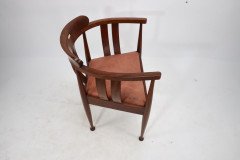 William Birch (probably). An Arts & Crafts Walnut Armchair - Thumbnail 7
