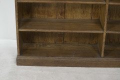 Liberty & Co. Arts & Crafts Oak Bookcase Stain Glass and Copper Hinges & Handles - Thumbnail 21