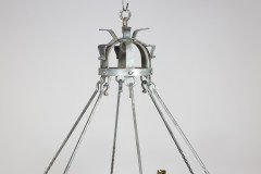An Arts & Crafts, Cotswold School. Hand Wrought Spherical Chandelier - Thumbnail 6