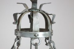 An Arts and Crafts, Cotswold School. Hand Wrought Spherical Chandelier - Thumbnail 7