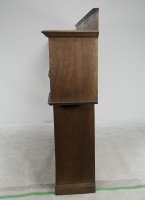 Liberty & Co. Arts & Crafts Oak Bookcase Stain Glass and Copper Hinges & Handles - Thumbnail 23