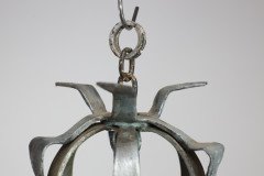 An Arts & Crafts, Cotswold School. Hand Wrought Spherical Chandelier - Thumbnail 10