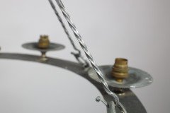 An Arts & Crafts, Cotswold School. Hand Wrought Spherical Chandelier - Thumbnail 12