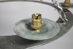 An Arts & Crafts, Cotswold School. Hand Wrought Spherical Chandelier - Thumbnail 14