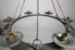 An Arts & Crafts, Cotswold School. Hand Wrought Spherical Chandelier - Thumbnail 15