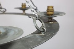 An Arts & Crafts, Cotswold School. Hand Wrought Spherical Chandelier - Thumbnail 16