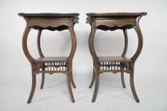 E. W. Godwin (style Of). a Pair of Ash Arts & Crafts Anglo- Japanese Side Tables - Thumbnail 2