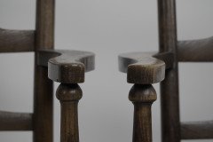 Morris and Co. A Rare Pair of Arts and Crafts Ladder Back Rush Seat Armchairs. - Thumbnail 6