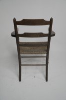 Morris and Co. A Rare Pair of Arts and Crafts Ladder Back Rush Seat Armchairs. - Thumbnail 11