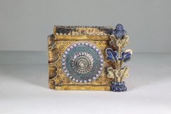 Royal Doulton. An Aesthetic Movement Three-Section Salt Glaze Window Sill Planter - Thumbnail 3