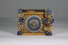Royal Doulton. An Aesthetic Movement Three-Section Salt Glaze Window Sill Planter - Thumbnail 17