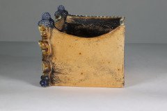 Royal Doulton. An Aesthetic Movement Three-Section Salt Glaze Window Sill Planter - Thumbnail 18