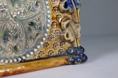 Royal Doulton. An Aesthetic Movement Three-Section Salt Glaze Window Sill Planter - Thumbnail 21
