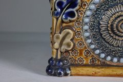 Royal Doulton. An Aesthetic Movement Three-Section Salt Glaze Window Sill Planter - Thumbnail 28