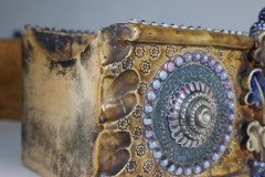 Royal Doulton. An Aesthetic Movement Three-Section Salt Glaze Window Sill Planter - Thumbnail 31