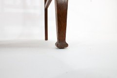 English Arts & Crafts Oak Armchair with a Carved Mouse Inset to the Headrest - Thumbnail 15